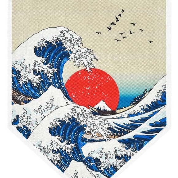 Japanese Art Hanging Banner Retro Oriental Decor for Living Room/Dorm/Balcony - Picture 6 of 7